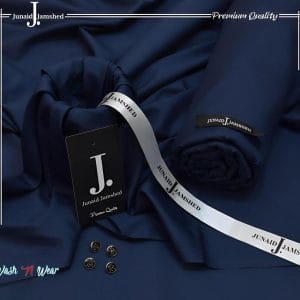 Men's Blue Wash & Wear Plain Suit All Season