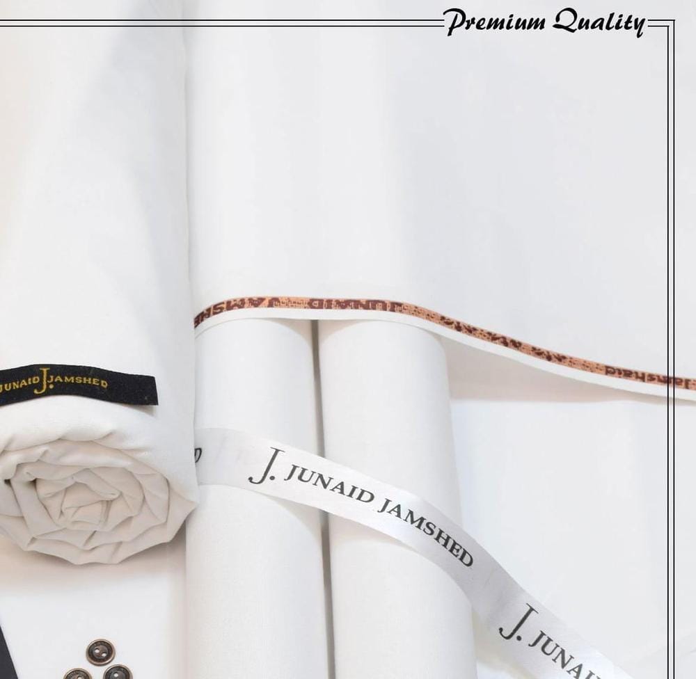 Unstitched Wash & Wear Suit Off-White Pearl Pakistan - Image 2