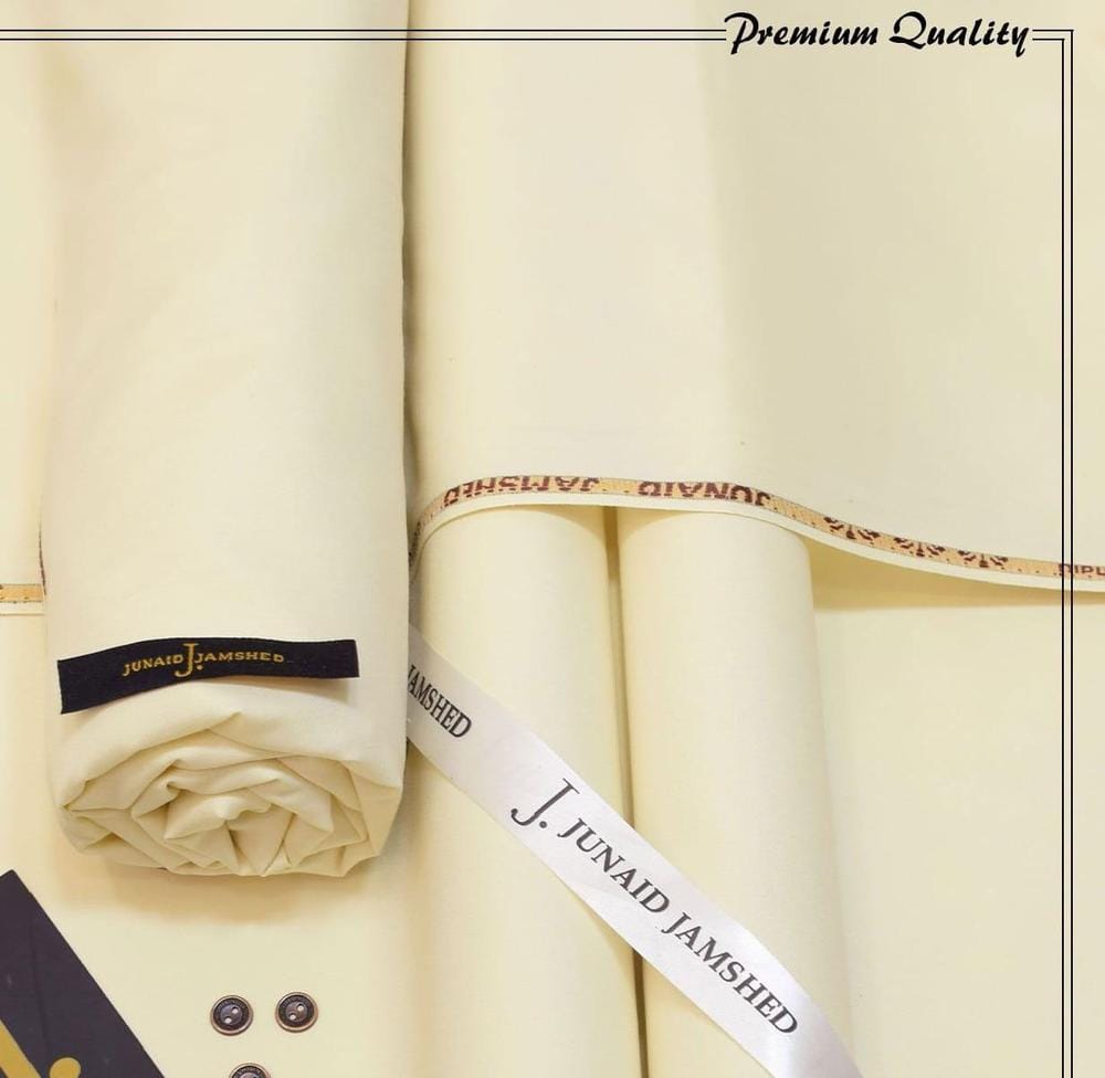 Unstitched Wash & Wear Suit Yellow Pakistan - Image 2
