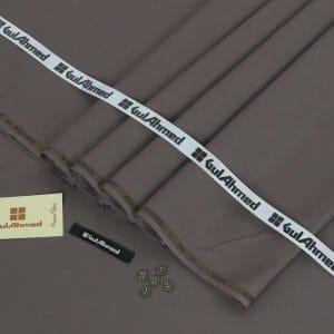 Gul Ahmad Men's Grey Wash & Wear Suit