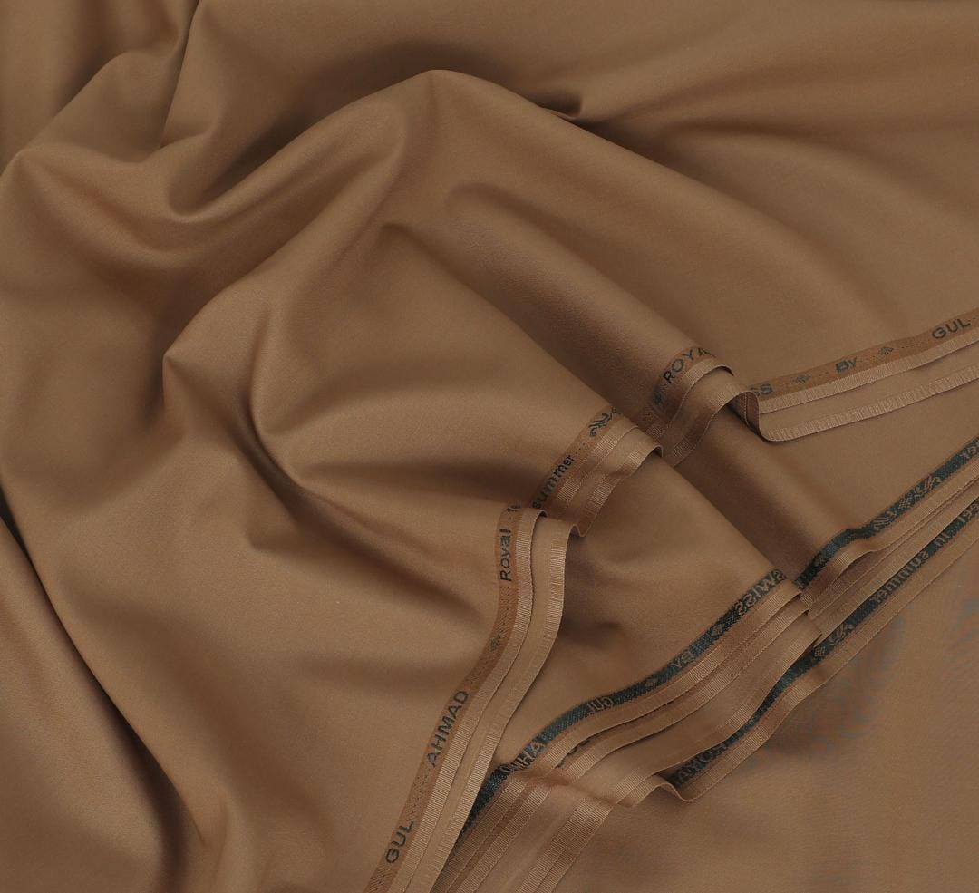 Royal Swiss Brown Suit Gul Ahmad Wash & Wear 4m - Image 2