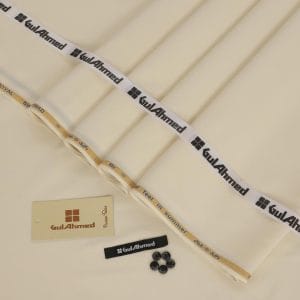 Royal Swiss Unstitched Suit Fabric Off-White Lightweight
