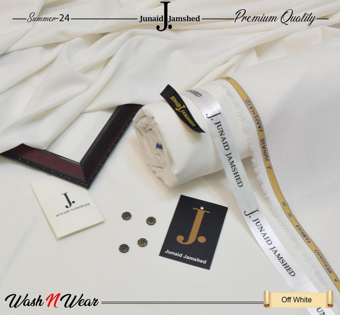 Men's Off White Wash N Wear Plain Suit with 8 Buttons - Image 3