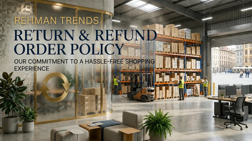RETURN & REFUND ORDER POLICY